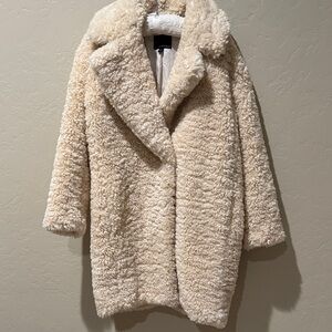 Banana Republic Cream Teddy Jacket